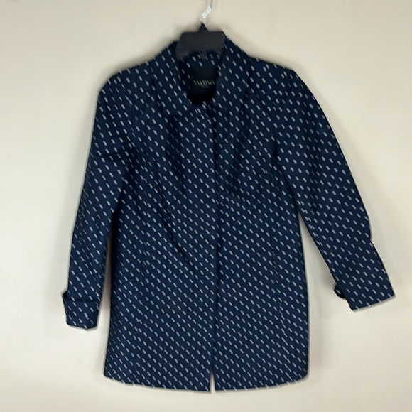 Talbots Jackets & Blazers - Talbots Navy Polkadot Rain Coat Jacket Size 4P Petite